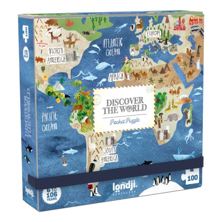 Pocket Puzzle 'World' 100 Teile