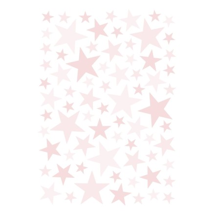 Wandsticker 'Etoiles' Sterne puderrosa