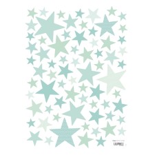 Wandsticker 'My Superstar' Sterne mint von Lilipinso