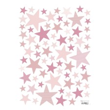Wandsticker 'My Superstar' Sterne rosa von Lilipinso