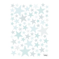 Wandsticker 'My Superstar' Sterne zart türkis von Lilipinso