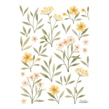 Lilipinso - Wandsticker 'Orange & Yellow Flowers'