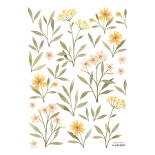 Wandsticker 'Orange & Yellow Flowers' von Lilipinso