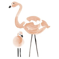 Wandsticker XL 'Flamingo' von Lilipinso