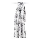 Bamboo Swaddle Mulltuch 'Black Floral'