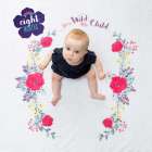 Swaddle & Karten Set 'Baby's First Year - Stay Wild My Child