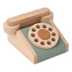 Holz Telefon Classic 'Selma' Faune Green / Golden Caramel