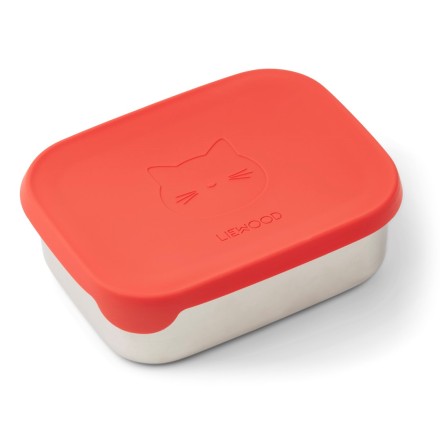 Lunchbox 'Arthur' Cat Apple Red