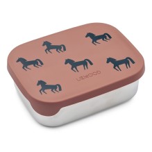 Liewood - Lunchbox 'Arthur' Horses Dark Rosetta