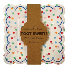 Pappteller Toot Sweet Spotty klein 12 Stück von Meri Meri