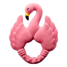 Natruba - Beißring aus Naturkautschuk 'Flamingo' pink