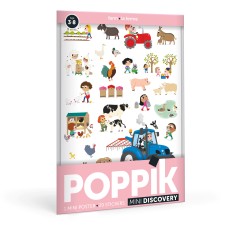 Stickerposter - Mini Discovery 'Bauernhof' von Poppik
