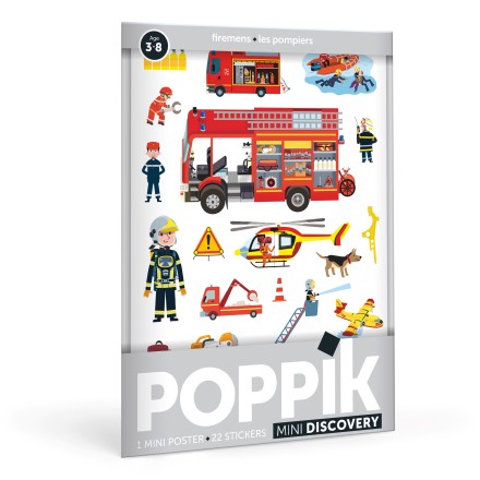 Stickerposter - Mini Discovery 'Feuerwehr'