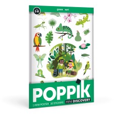 Stickerposter - Mini Discovery 'Grün' von Poppik