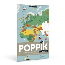 Stickerposter 'Weltkarte' von Poppik
