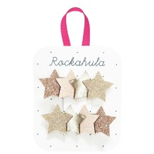 Rockahula - Haarspangen X-Mas 'Frosted Shimmer Star Clips'