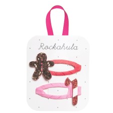 Haarspangen X-Mas 'Gingerbread & Candy Cane Clips' von Rockahula