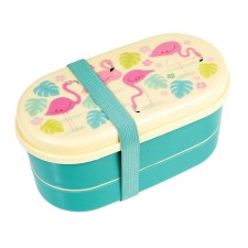 Kinder Bento-Box Lunchbox 'Flamingo Bay' von Rex International
