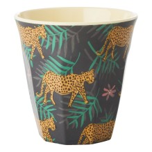rice - Melamin Becher 'Leopard and Leaves'