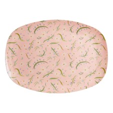 Melamin Platte Tablett 'Delightful Daisies' oval von rice
