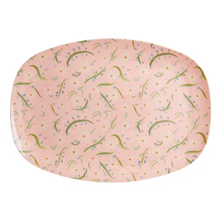 Melamin Platte Tablett 'Delightful Daisies' oval