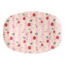 rice - Melamin Tablett Platte 'Cherry' oval