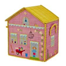 Spielzeugkorb Spielhaus 'Girl Cottage' Landhaus (mittel) von rice