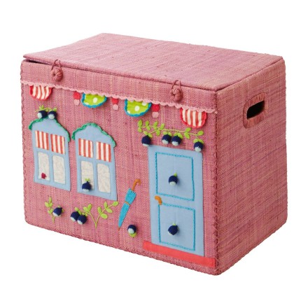 Spielzeugkorb Spielhaus 'Girls Lavender House' (klein)
