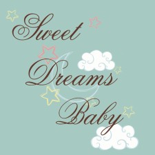 Sweet Dreams Schriftzug Wandsticker von RoomMates