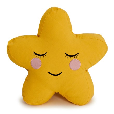 Stern-Kissen 'Star' gelb