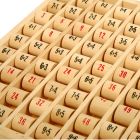 Multiplizier-Tabelle aus Holz