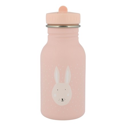 Edelstahl Trinkflasche 'Mrs. Rabbit' Hase rosa 350ml