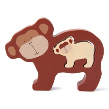 Holz Babypuzzle Affe 'Mr. Monkey' von trixie