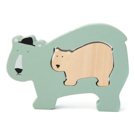 Holz Babypuzzle Eisbär 'Mr. Polar Bear'