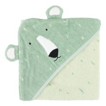trixie - Kapuzenhandtuch 'Mr. Polar Bear' Eisbär mint