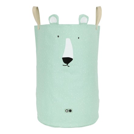 Spielzeugkorb Large 'Mr. Polar Bear' Eisbär mint