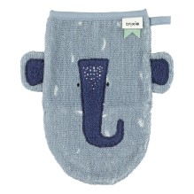 trixie - Waschlappen 'Mrs. Elephant' Elefant blau