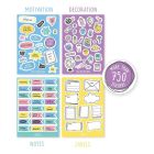'Alles für die Schule' Cooler Stickerblock mit über 750 Stück