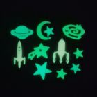 'Space Adventure' Wandsticker Glow in the Dark 34-teilig