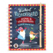 'Wichtel Wonderland' Ausmal- & Kratzbildblock von Trendhaus