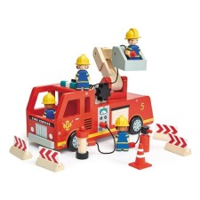 Holz-Spielset 'Feuerwehrauto' von Tender Leaf Toys