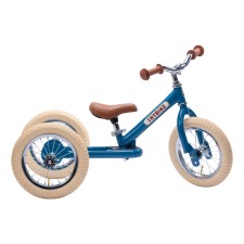 2-in-1 Laufrad Dreirad Steel 'Vintage Blue' von Trybike