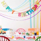 Happy Birthday Girlande 'Rainbow' bunt