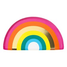 Pappteller 'Rainbow' von talking tables