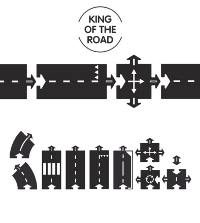 Spielstraße 'King of the Road' 40-teilig