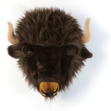 Wild & Soft - Plüsch Tierkopf-Trophäe Büffel Alex