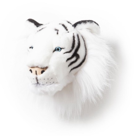 Plüsch Tierkopf-Trophäe Weißer Tiger Albert